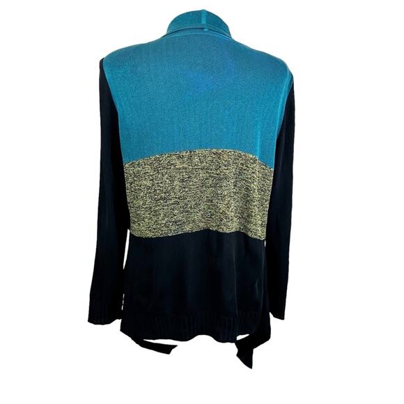 Exclusively Misook Vintage Cardigan Women’s Medium Open Front Handkerchief Hem - Picture 3 of 8